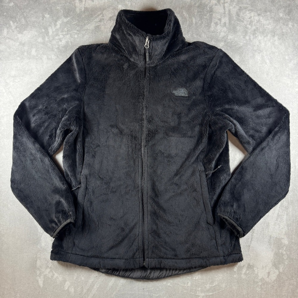 The North Face Osito Womens Large Black High Pile Fleece Jacket NF0A3XBD